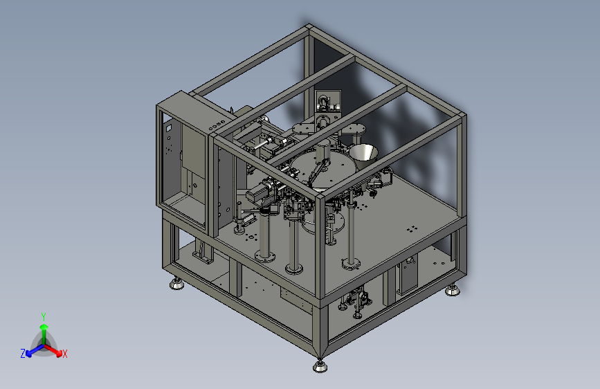 X2555 全自动转台式给袋式包装机 原文件.x_t