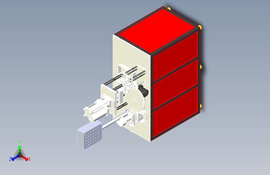 全自动多功能压力机三维设计-3D总图.x_t