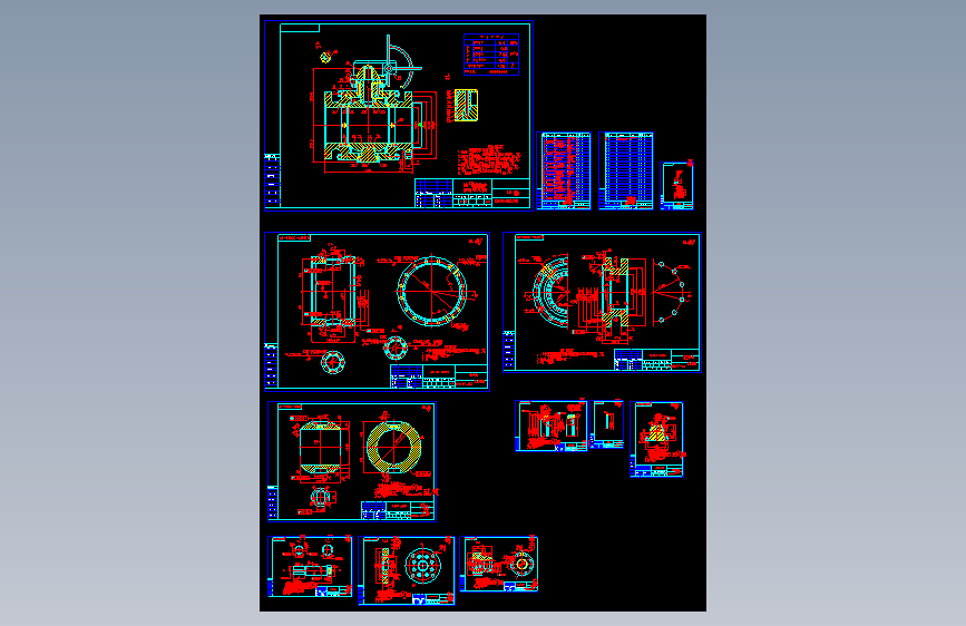 锻钢球阀Q347F-64C-200（含零件图）