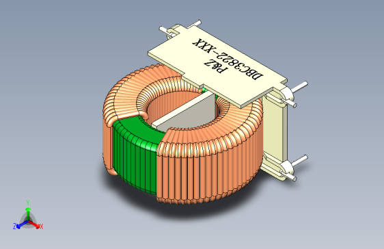 PZ-DBC3822V 系列 toroidal 共模扼流圈