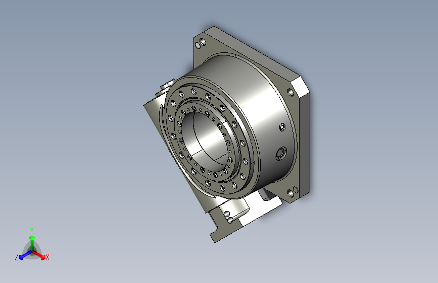 PT90侧装中空旋转平台