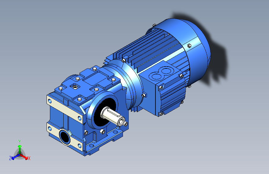 S47斜齿轮蜗轮减速机