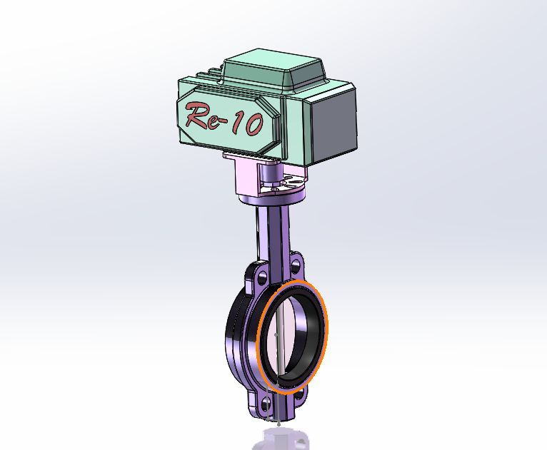 DN100电动蝶阀=1326438=30