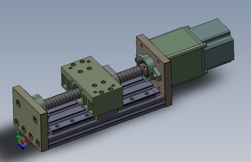 ZBX80 100mm线性平台运动致动器1605滚珠丝杠