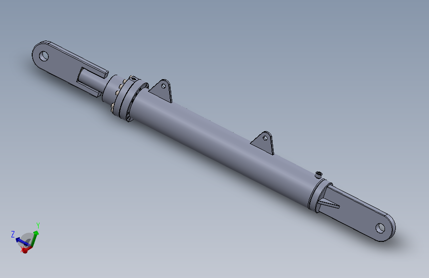 双作用液压缸140x80x1000 mm(重型)(带行程垫圈)