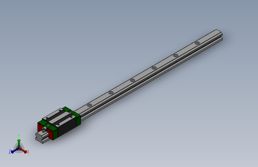 重载滚珠直线导轨-法兰型 HHC HHH HHP[HHH-H30-1-L500]