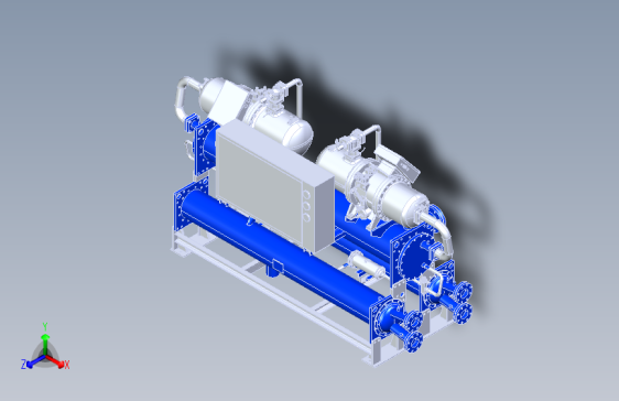 120HP水冷双螺杆制冷机组