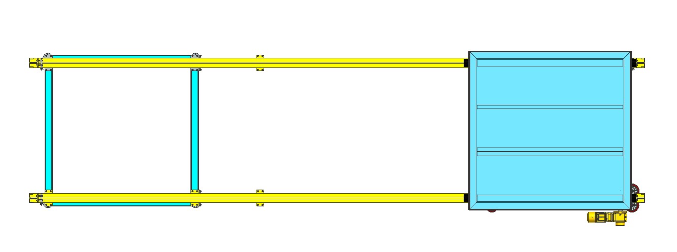 平行输送线跨行旅行小车