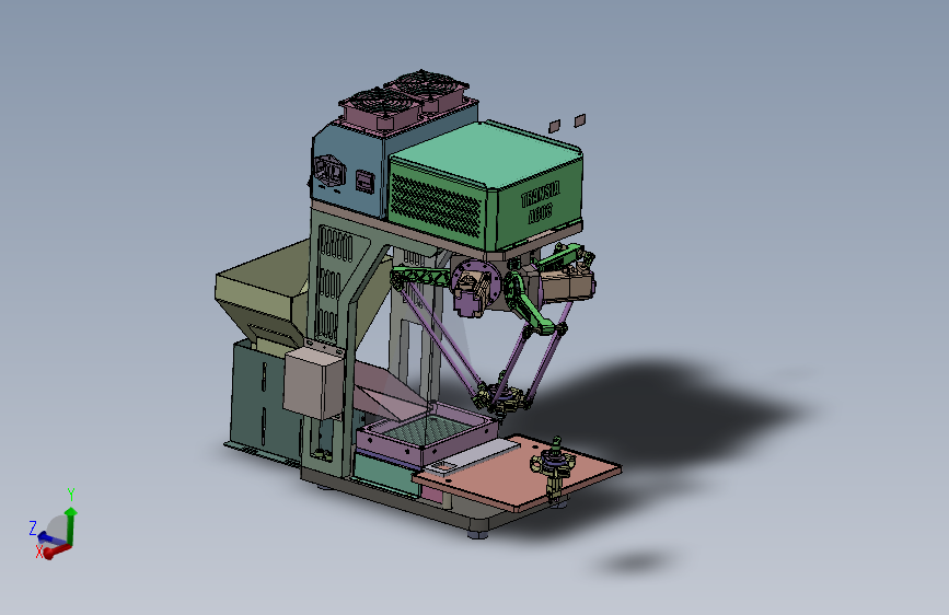 蜘蛛机械手柔性振动盘上料模组-1