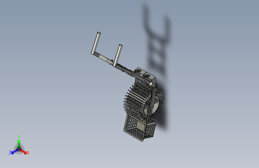 松散果实收集器结构3D数模图纸 STP格式