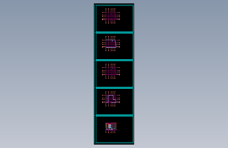 建筑单体小门岗墩