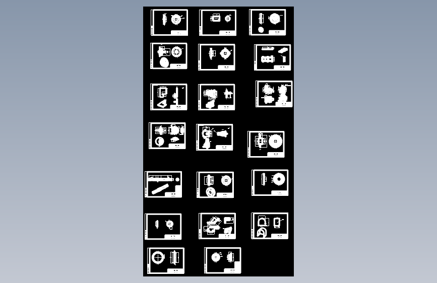 双盘磨浆机cad图集 1585301