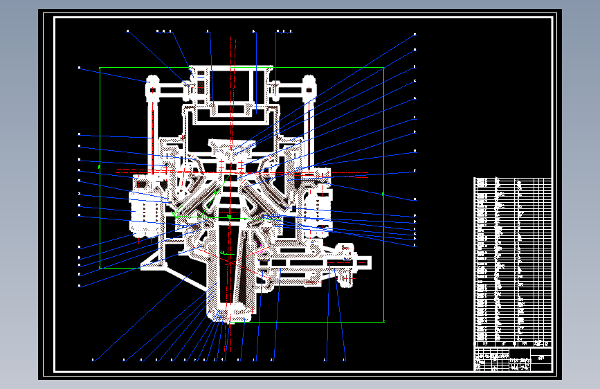 圆锥破碎机模型图纸6张 1274935