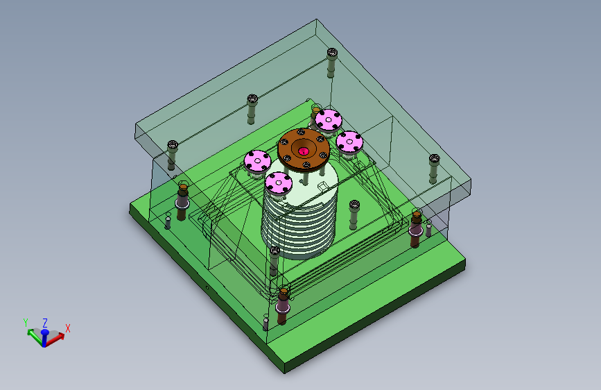 提篮注塑模具设计【塑料篮】【购物篮】含三维图 261797