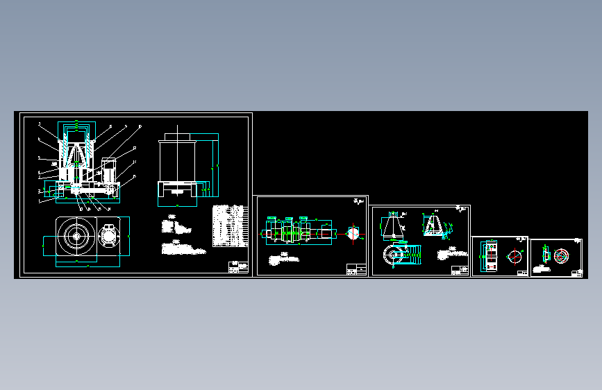 惯性圆锥破碎机装配图和零件图1694783