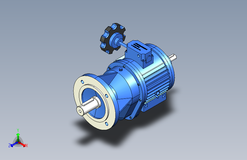 MB-2C单级立式轴输入齿轮减速机02-2CV1