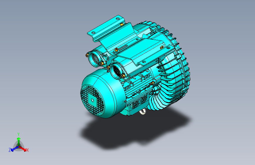 2HB630-7AH26 3KW大流量单叶轮高压鼓风机高压风机旋涡气泵无油真空泵