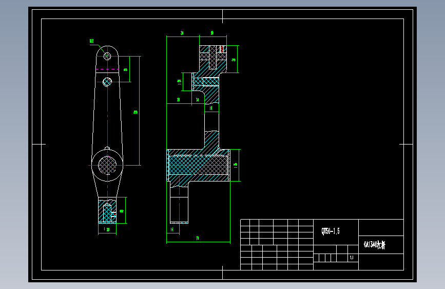 杠杆(CA1340自动车床)（一）加工工艺及钻M4螺纹孔夹具设计399201