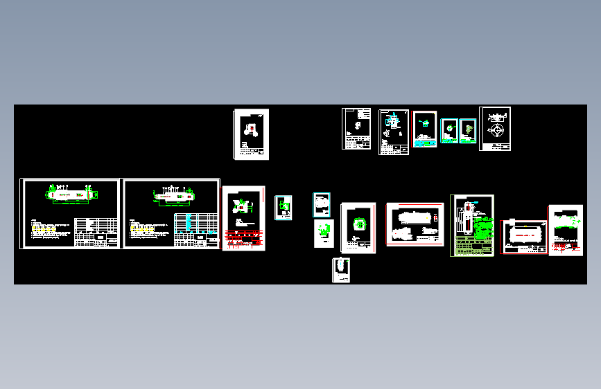 横向减震器cad图纸1625101