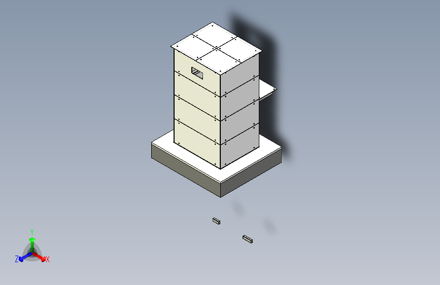 室外电梯井道玻璃外立面1088224