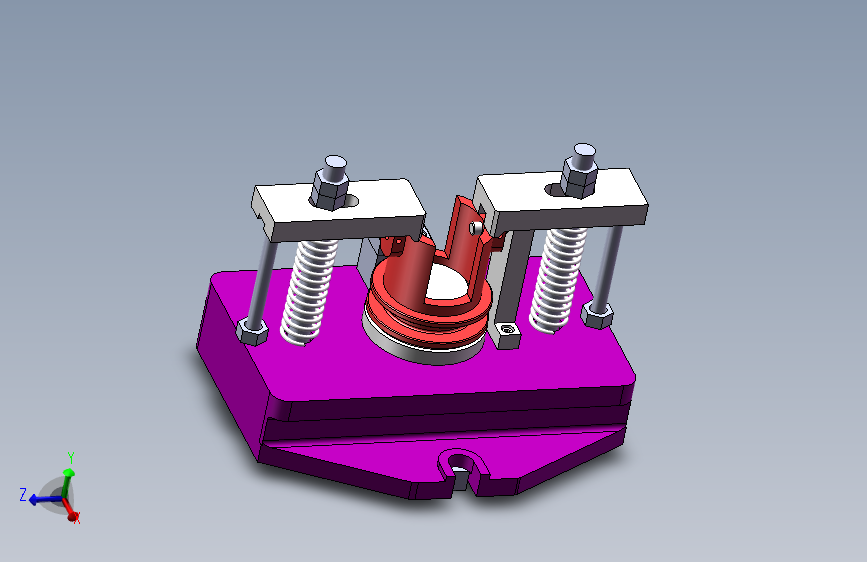 调速套筒零件铣槽夹具设计三维图496625