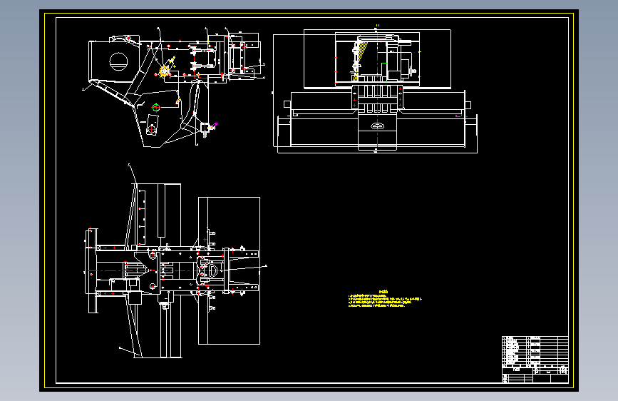 棉花秸秆收获打捆机CAD图纸1292179