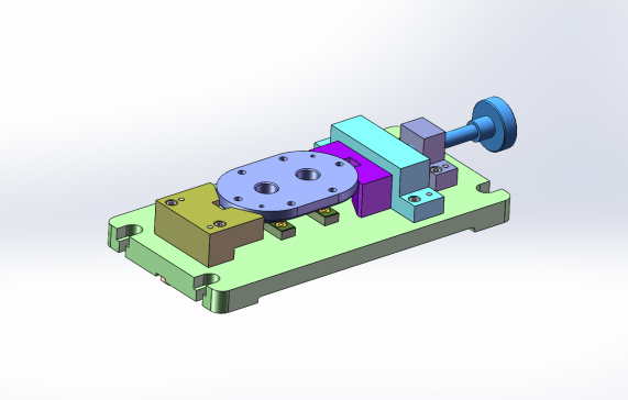 油泵泵盖铣面夹具设计含solidworks21三维模型+CAD图纸+说明书