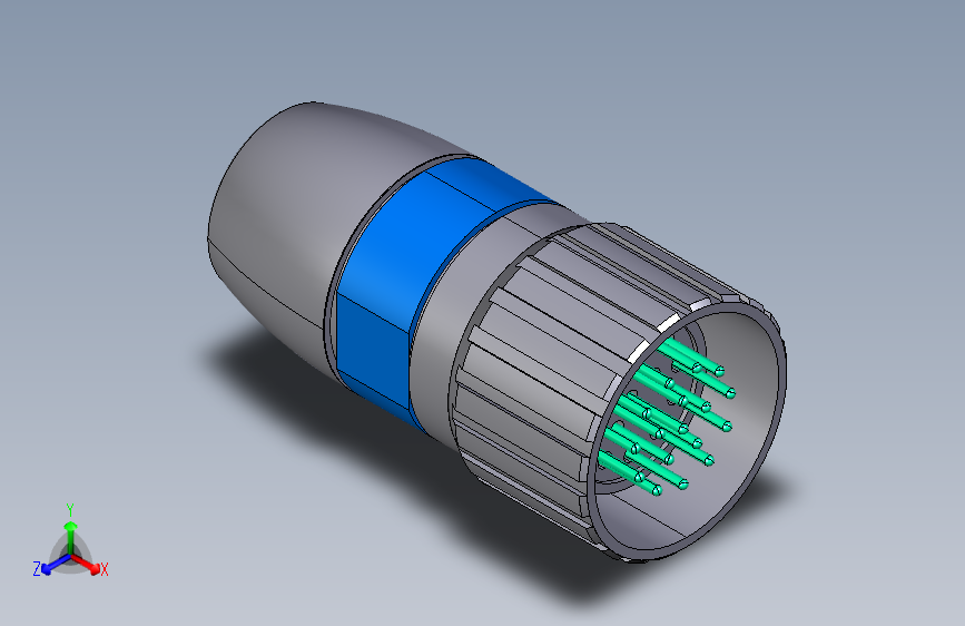 17针插头连接器
