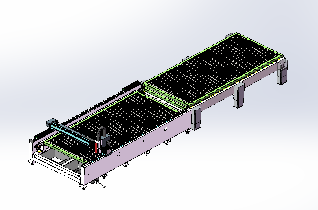 6米双平台激光切割机