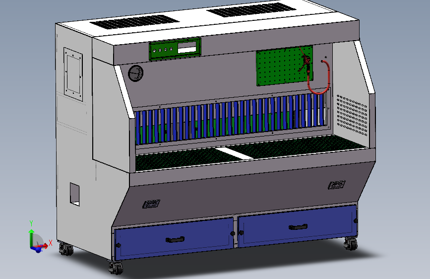 两米带反吹滤筒打磨台