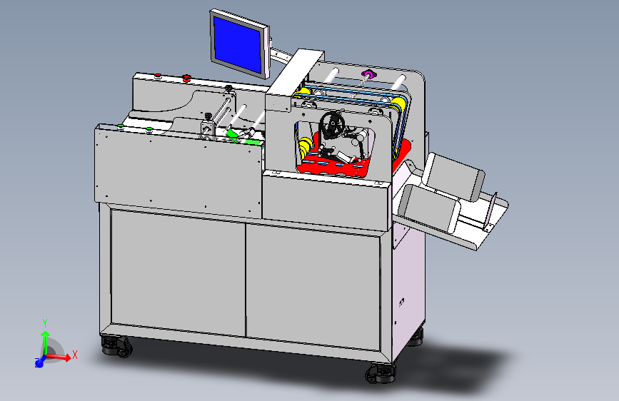 分页机在线输送热转印打印设备