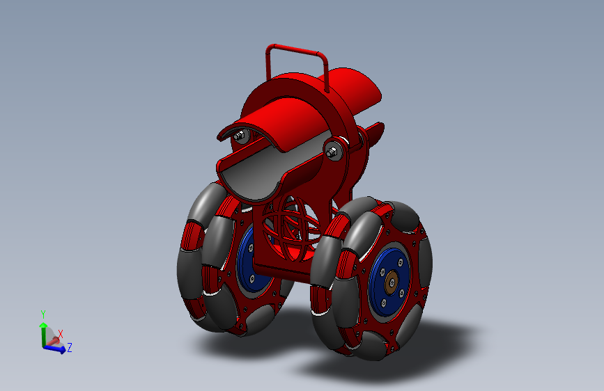 全向轮双轮结构