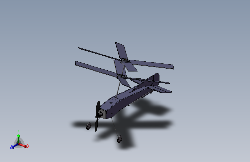 旋翼机航空模型