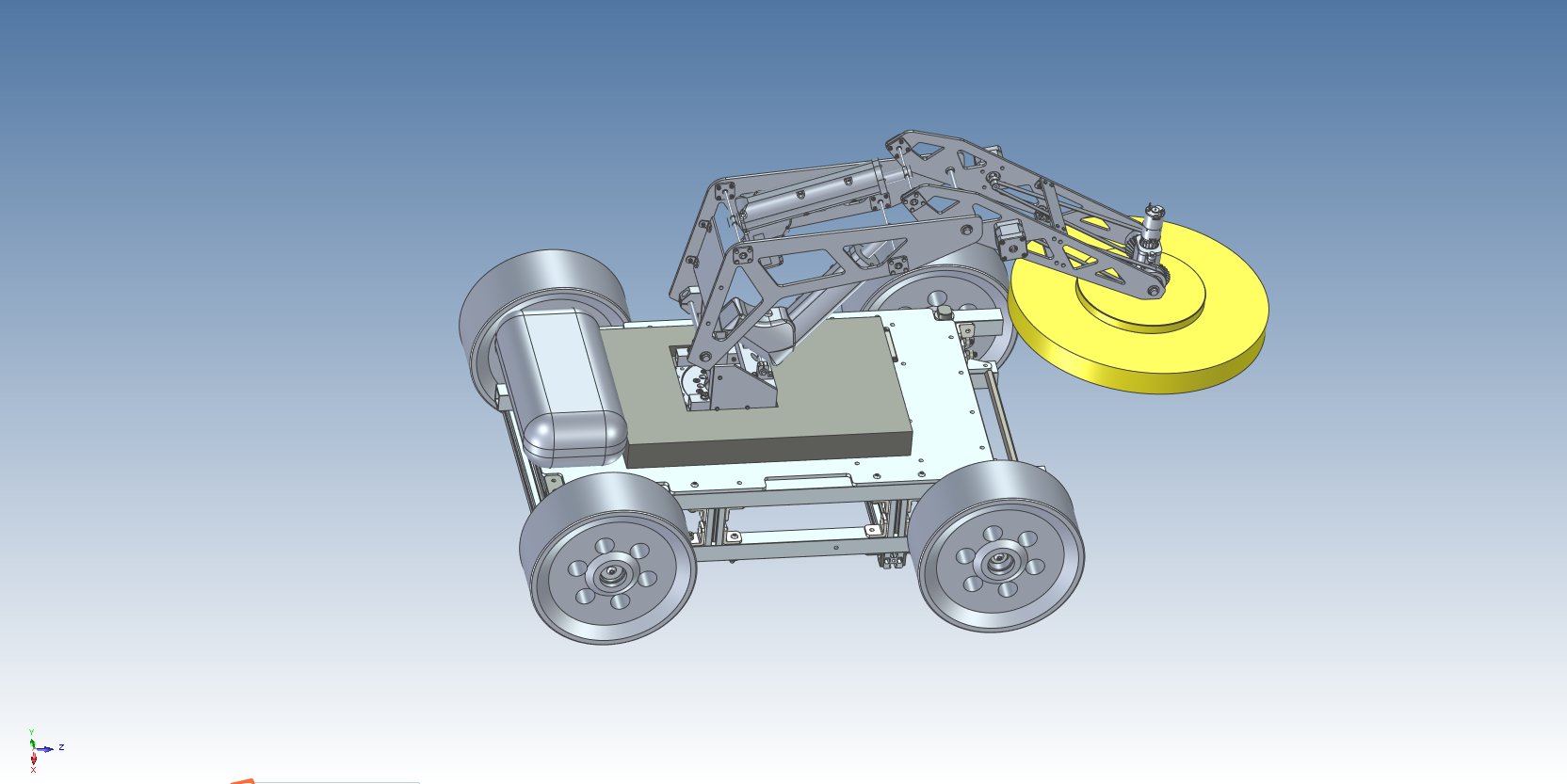 船体外壁除锈作业机器人cad+三维