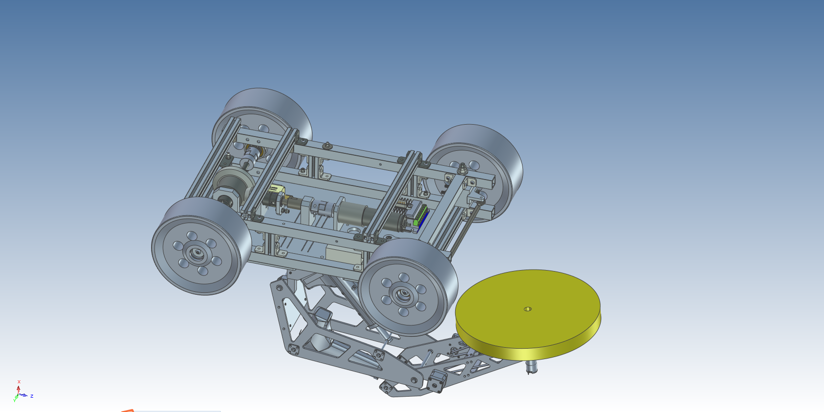 船体外壁除锈作业机器人cad+三维