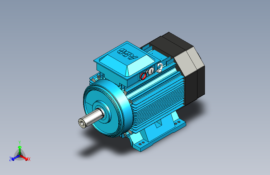 ABB225S电机外形尺寸图