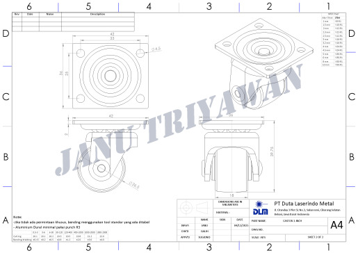 脚轮-脚轮-RODA-1英寸