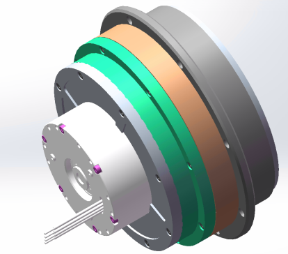 电机减速器三维图