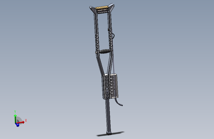 一款带活动腋夹和支腿的医用拐杖--605575-65