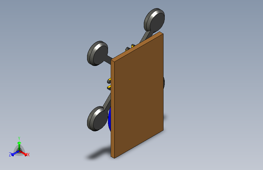 四分之一圆间歇运动