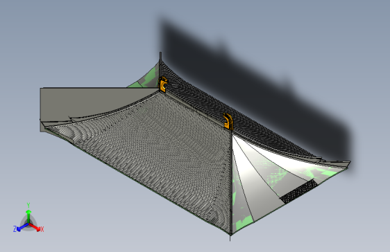 寺庙屋面铜瓦布局图