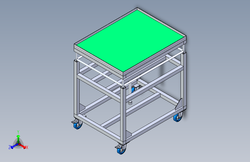 蜗轮可调节小车（塑料件小车）