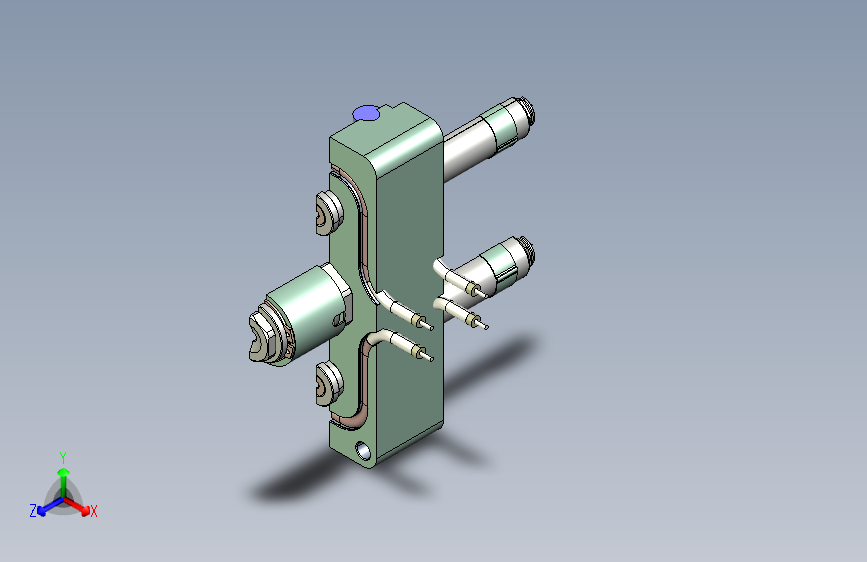 热流道系统横截面