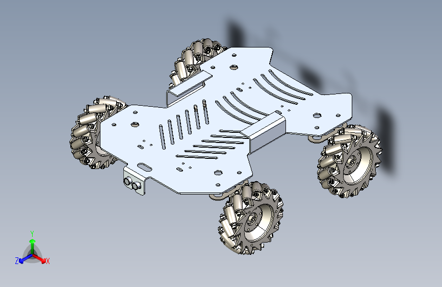 麦克纳姆轮全方位行走机器人底盘
