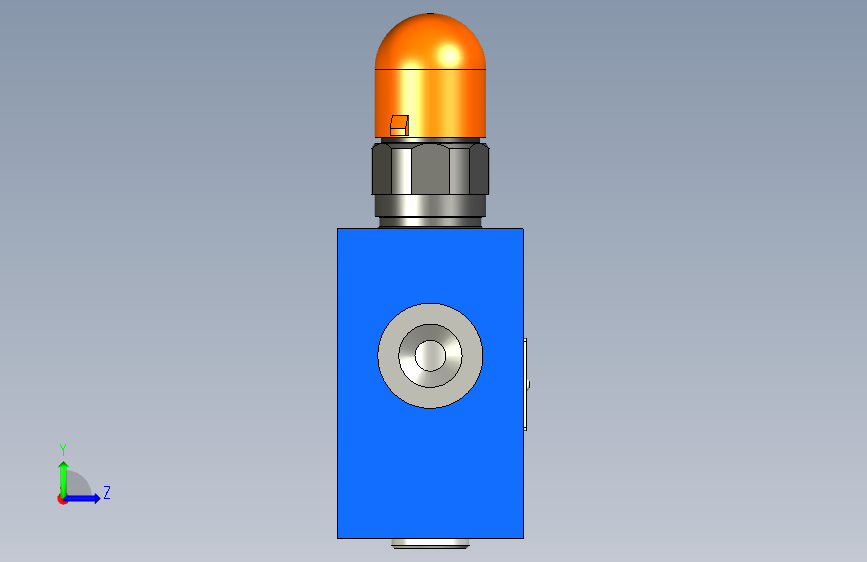 DBDS10G-1XJ直动型管式溢流阀 左侧视图