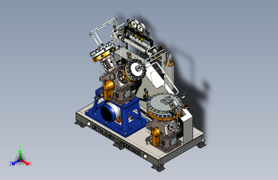 航母压缩机（SolidWorks爆炸图）
