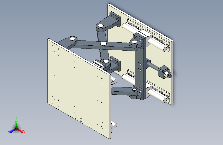 剪叉式三维调整滑台