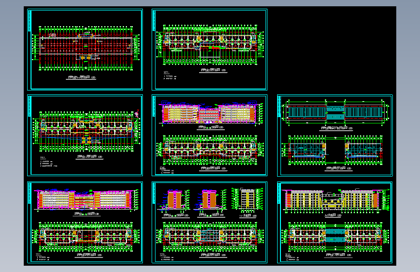 大学教学楼建筑设计图纸GC