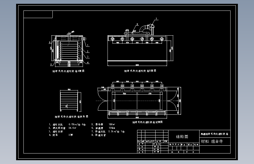 高温隧道式热风循环烘箱