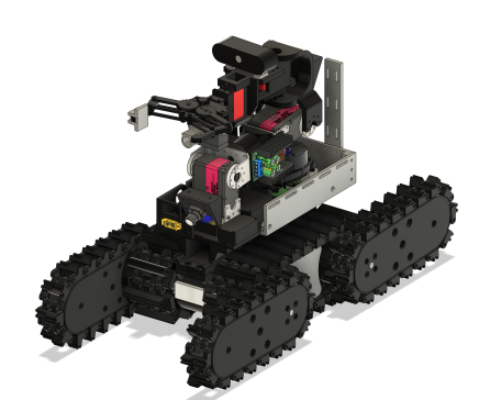 履带车带翻转臂